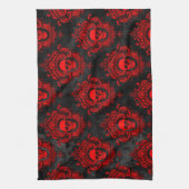 Red Skull en Gothic Black Theedoek (Verticaal)