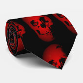 Red Skull Skeleton Custom Stropdas (Opgerold)