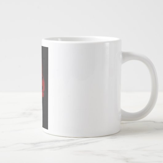 Red Skull Skeleton Fantasy Art Heavy Metal Extra Grote Beker (Rechts)