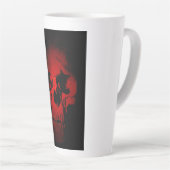 Red Skull Skeleton Fantasy Art Heavy Metal Latte Mok (Rechterhoek)