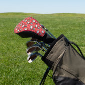 Red Skulls and Sunflower Series Design 13 Golfheadcover (Insitu)
