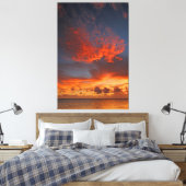 RED SKY 40x60 Canvas Afdruk (Insitu (Slaapkamer))