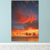 RED SKY 40x60 Canvas Afdruk (Insitu (Houten vloer))