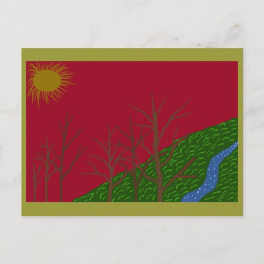 Red Sky Briefkaart (Voorkant)