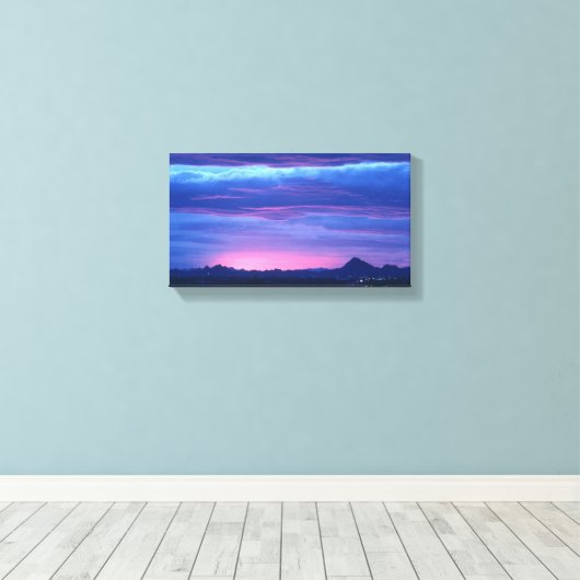 Red Sky- Canvas Afdruk (Insitu (Houten vloer))