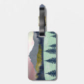 Red Sky Lake Landscape Bagagelabel (Achterkant verticaal)