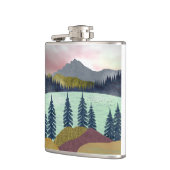 Red Sky Lake Landscape Heupfles (Links)