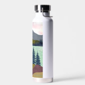 Red Sky Lake Landscape Waterfles (Links)