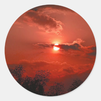 Red Sky @ Nacht Ronde Sticker