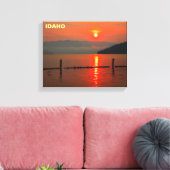 Red Sky om 's morgens Canvas Afdruk (Insitu (Woonkamer))