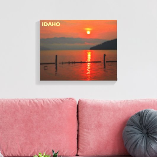 Red Sky om 's morgens Canvas Afdruk (Insitu (Woonkamer))