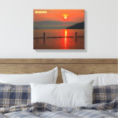 Red Sky om 's morgens Canvas Afdruk (Insitu (Slaapkamer))