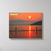 Red Sky om 's morgens Canvas Afdruk (Voorkant)