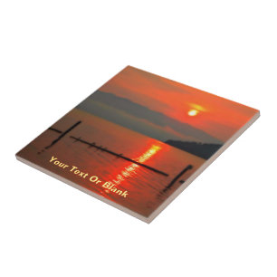 Red Sky om 's morgens Tegeltje