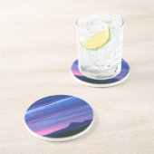 Red Sky - Stone Onderzetter (Zijkant)