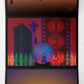 Red Sky Trifold Card Drieluik Kaart (Binnenkant midden)