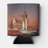 Red Sky voor Space Shuttle Atlantis Lancering Blikjeskoeler (Voorkant)