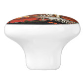 Red Sky voor Space Shuttle Atlantis Lancering Keramische Knop (Zijkant)