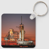 Red Sky voor Space Shuttle Atlantis Lancering Sleutelhanger (Achterkant)