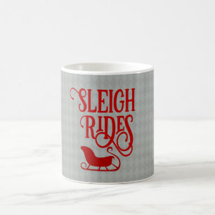 Red Sleigh Rides Holiday Koffiemok