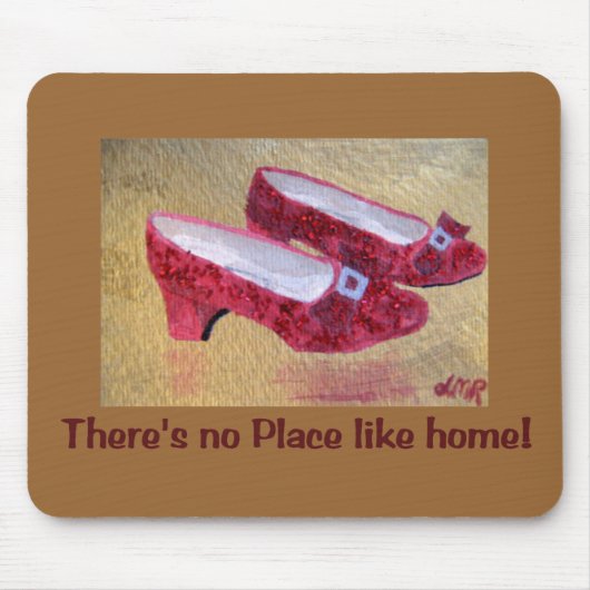 Red Slippers Mousepad Muismat (Voorkant)