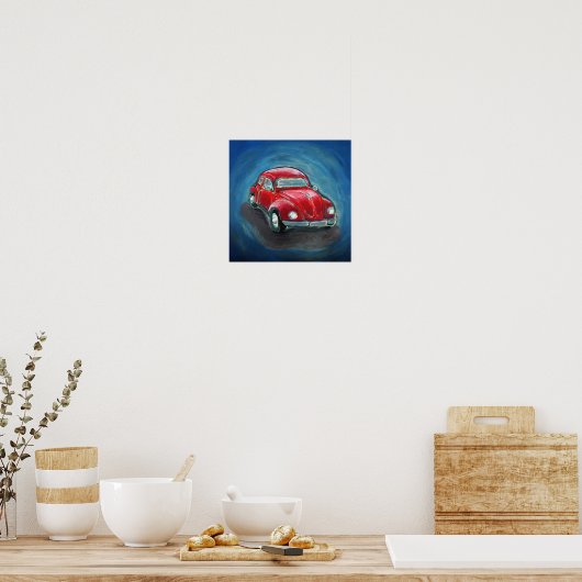 Red Slug Bug Poster (Keuken)
