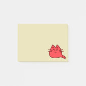 Red Smiling Kitty Cat Post-it® Notes (Voorkant)