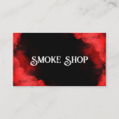 Red Smoke Shop Vape Carte de visite (Devant)