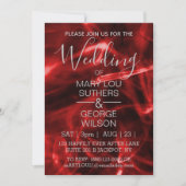 Red Smoke Wedding Kaart (Voorkant)