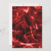 Red Smoke Wedding Kaart (Achterkant)