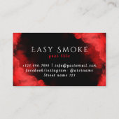 Red Snake Smoke Shop Vape Carte de visite (Dos)