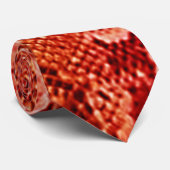 Red Snakeskin Stropdas (Opgerold)