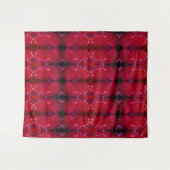 Red Snapdragon Ikat ook Wandkleed (Voorkant (horizontaal))
