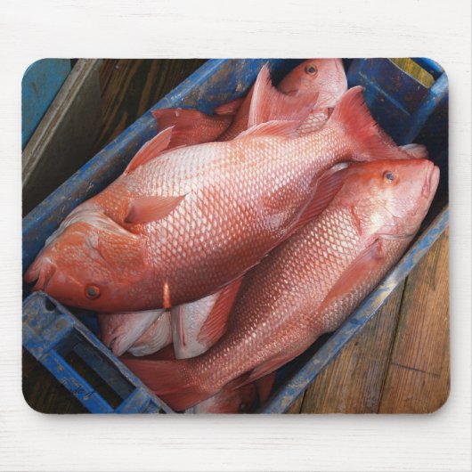 Red Snapper Fish Mousepad Muismat (Voorkant)