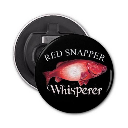 Red Snapper Whisperer Dark Button Flesopener (Voorkant)
