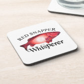 Red Snapper Whisperer Light Bier Onderzetter (Linkerzijde)