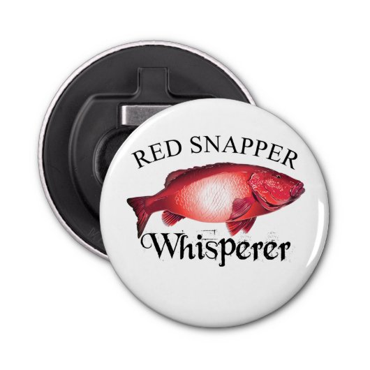Red Snapper Whisperer Light Button Flesopener (Voorkant)