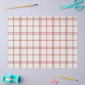 Red Snow Christmas Plaid Tissuepapier (Craft)