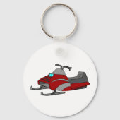 Red Snow Mobile Sleutelhanger (Voorkant)