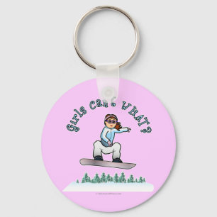 Red Snowboarder Sleutelhanger