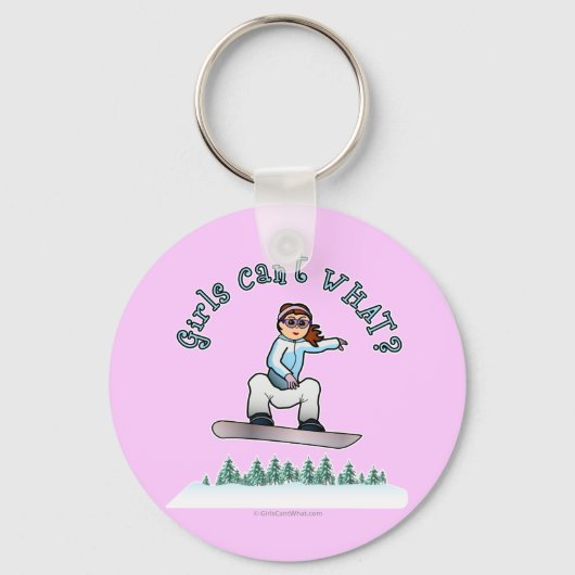 Red Snowboarder Sleutelhanger (Voorkant)