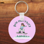 Red Snowboarder Sleutelhanger (Voorkant)