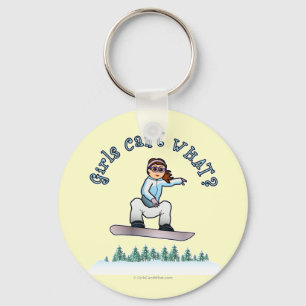 Red Snowboarder Sleutelhanger