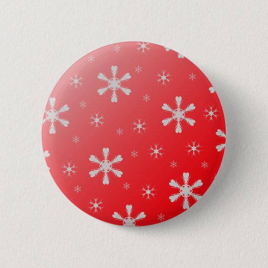 Red Snowflake Button (Voorkant)