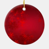 Red Snowflake Ornament - Add Your Name (Achterkant)