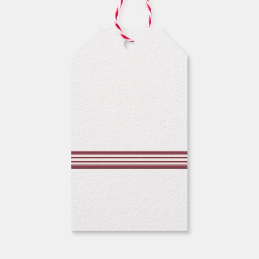 Red Snowman Kerstmis Cadeaulabel (Achterkant)