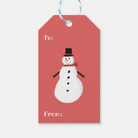 Red Snowman van Cadeaulabel (Voorkant)