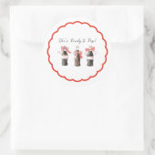 Red Soda Baby Ready to POP 3" Round Sticker (Sac)