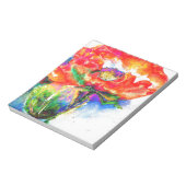 Red Solar Poppy Notitieblok (Gedraaid)