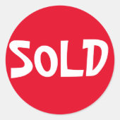 Red Sold Sticker (Voorkant)